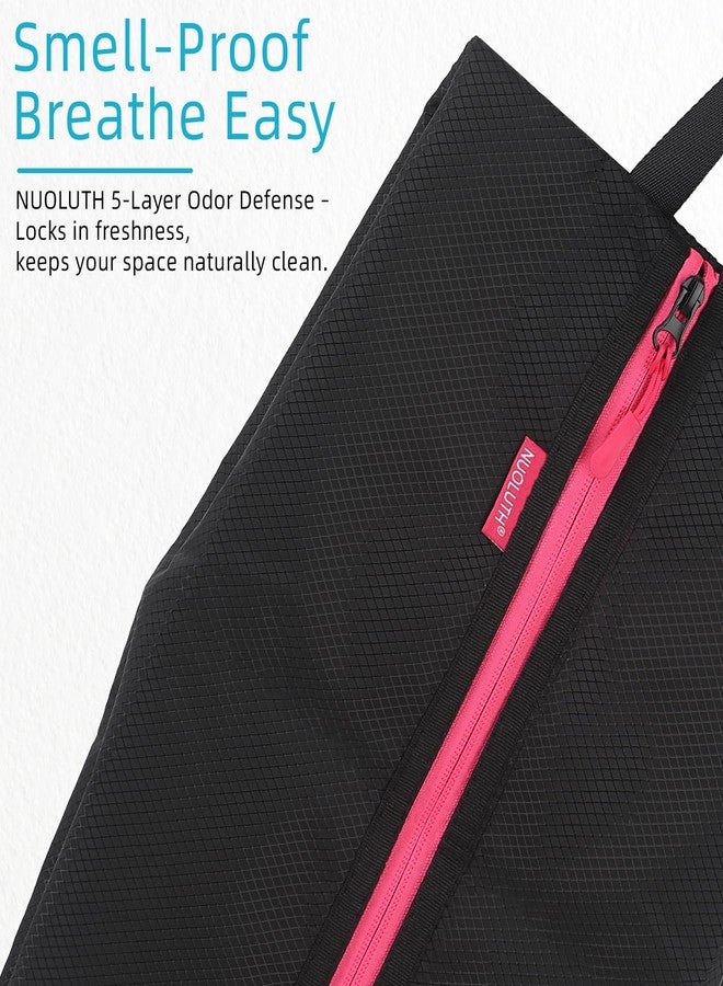 NUOLUTH Smell Proof Shoe Bags for Travel & Sports Odor Resistant, Waterproof Storage for Gym, cycling,Soccer, Golf,Shoe Bags Fits Girls Durable Zipper Closure - Image 3